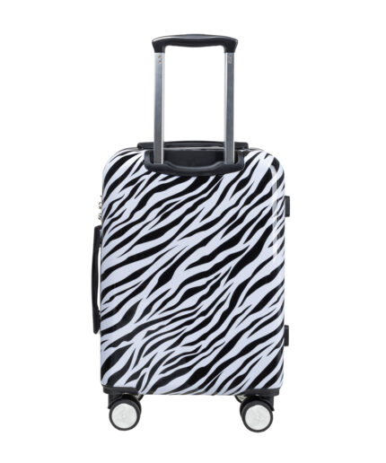 ABS käsipagasi kohver polükarbonaadist kattega (zebra)  55×39×20cm, 33l, 2.8kg