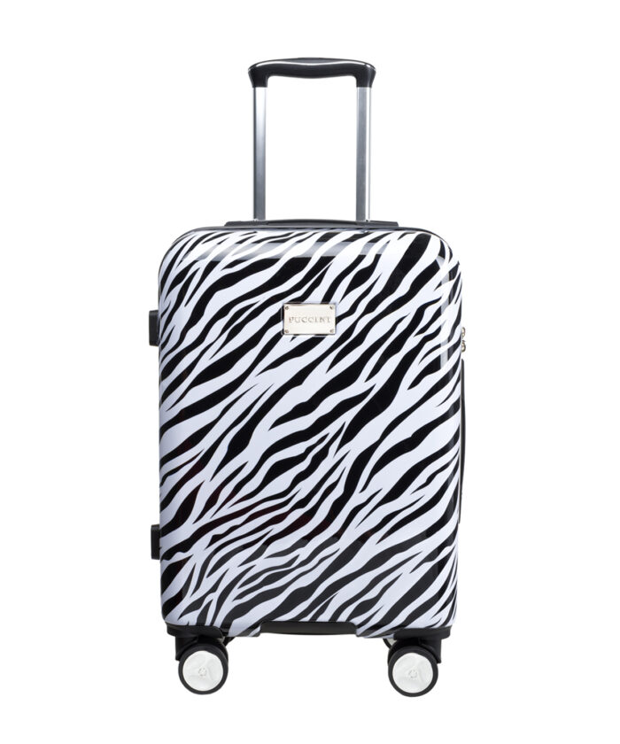 ABS käsipagasi kohver polükarbonaadist kattega (zebra)  55×39×20cm, 33l, 2.8kg